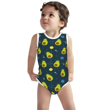 Vsdgher Avocado in Space Print Baby Unisex Baby Cotton Sleeveless Bodysuits Soft and velvety comfortable and breathable
Vsdgher Avocado in Space Print Baby Unisex Baby Cotton Sleeveless Bodysuits Soft and velvety comfortable and breathable