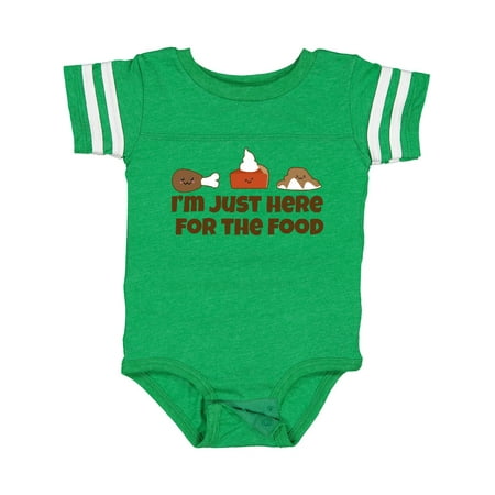 Inktastic I m Just Here for the Food Gift Baby Boy or Baby Girl Bodysuit