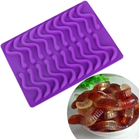 Gummy Mold Food-grade Chocolate Mold Non-stick Worms-shaped With Dropper For Gummy Cake For Food Processing
Gummy Mold Food-grade Chocolate Mold Non-stick Worms-shaped With Dropper For Gummy Cake For Food Processing