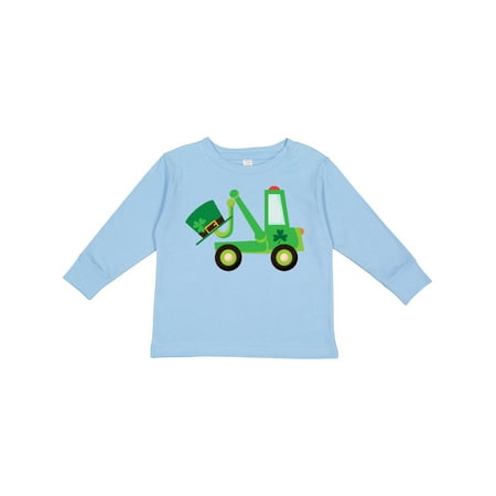 Inktastic St Patricks Tow Truck Gift Toddler Boy Girl Long Sleeve T-Shirt