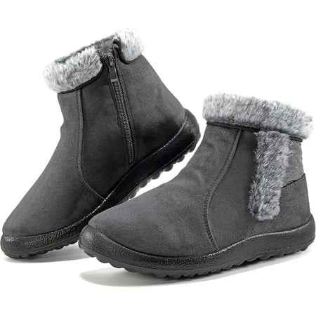 Atoshopce Winter Boots for Women Faux Fur Lined Warm Snow Boots Comfortable Suede Outdoor Slip on Walking Booties
Atoshopce Winter Boots for Women Faux Fur Lined Warm Snow Boots Comfortable Suede Outdoor Slip on Walking Booties