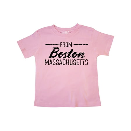 Inktastic From Boston Massachusetts in Black Distressed Text Gift Toddler Boy or Toddler Girl T-Shirt
Inktastic From Boston Massachusetts in Black Distressed Text Gift Toddler Boy or Toddler Girl T-Shirt