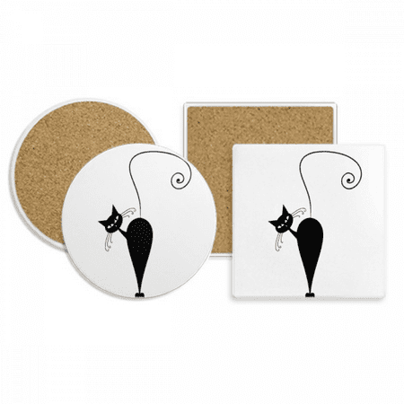 Black Cat Halloween Animal Art Outline Coaster Cup Mug Holder Absorbent Stone Cork Base Set
Black Cat Halloween Animal Art Outline Coaster Cup Mug Holder Absorbent Stone Cork Base Set