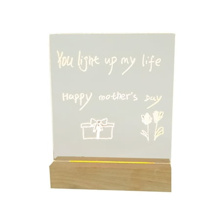 Desktop Luminous Memo Note Board Plug-in LED Lamp Base DIY Graffiti Acrylic Message Night Light
Desktop Luminous Memo Note Board Plug-in LED Lamp Base DIY Graffiti Acrylic Message Night Light