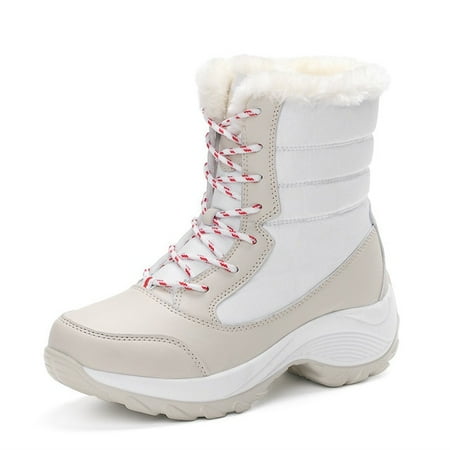 Women s Shoes Winter Fashion Ankle Boots Women Keep Warm Female Lace Up Waterproof Boots Ladies Comfortable Women s Ankle Shoes