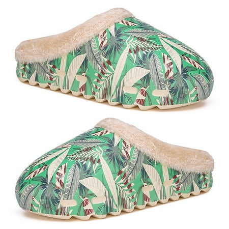 Taluosi 1 Pair Unisex Slippers Leaf Print Waterproof Winter Lightweight Anti Skid Slippers for Indoor
Taluosi 1 Pair Unisex Slippers Leaf Print Waterproof Winter Lightweight Anti Skid Slippers for Indoor