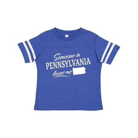 Inktastic Someone in Pennsylvania Loves Me Gift Toddler Boy or Toddler Girl T-Shirt