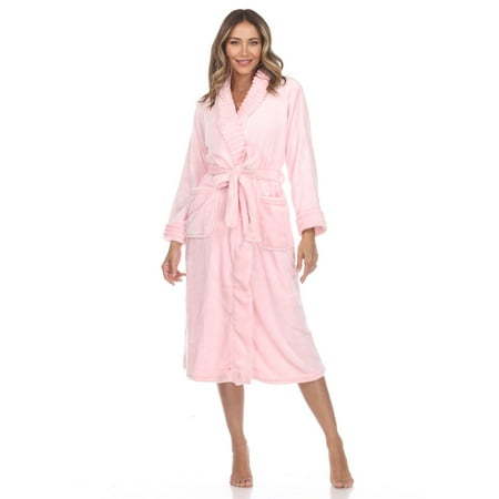 White Mark Women s Super Soft Lounge Robe - Extended Sizes