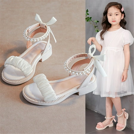 RUICUW Kids Baby Girl s Sandals Fashion Pearl Bow Design With Princess Dress Princess Shoes Little Child/Big Kids 4-4.5 Years
RUICUW Kids Baby Girl s Sandals Fashion Pearl Bow Design With Princess Dress Princess Shoes Little Child/Big Kids 4-4.5 Years