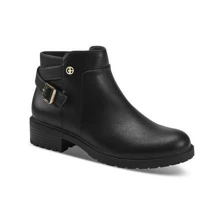 Giani Bernini Womens Brennin P Faux Leather Buckled Ankle Boots