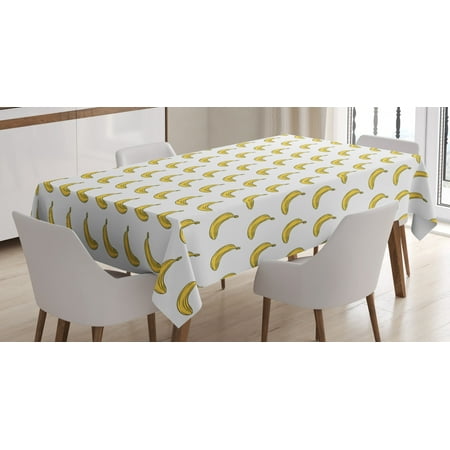 Vegan Tablecloth Doodle Style Illustration of Bananas Symmetrically Aligned Exotic Fruit Pattern Rectangular Table Cover for Dining Room Kitchen 52 X 70 Inches Yellow White by Ambesonne
Vegan Tablecloth Doodle Style Illustration of Bananas Symmetrically Aligned Exotic Fruit Pattern Rectangular Table Cover for Dining Room Kitchen 52 X 70 Inches Yellow White by Ambesonne