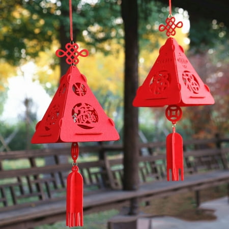 Pyramid Shape Design Self-assembled Felt Lantern Hanging Pendant New Year Decor Red Felt
Pyramid Shape Design Self-assembled Felt Lantern Hanging Pendant New Year Decor Red Felt