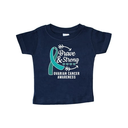 Inktastic Ovarian Cancer Awareness Brave and Strong with Arrows Gift Baby Boy or Baby Girl T-Shirt
Inktastic Ovarian Cancer Awareness Brave and Strong with Arrows Gift Baby Boy or Baby Girl T-Shirt