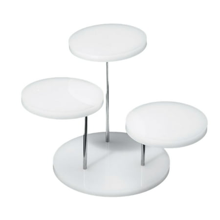 Multi-Layer Cupcake Stand Acrylic Tiered Serving Round Cupcake Tower for Party C