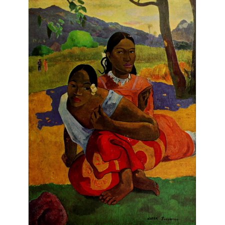 When are you getting married 1892 Stretched Canvas - P Gauguin (18 x 24)