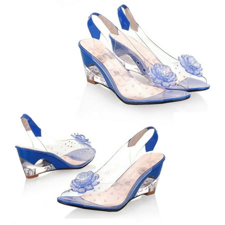 Studded Flower Design Transparent Sandals Peep Toe Heels Sandals Wedding Party Shoes For Women 42 Beige
Studded Flower Design Transparent Sandals Peep Toe Heels Sandals Wedding Party Shoes For Women 42 Beige