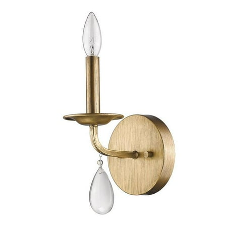 HomeRoots 398432 8.5 x 5.25 x 6.5 in. Krista 1-Light Antique Gold Sconce with Crystal Accent
HomeRoots 398432 8.5 x 5.25 x 6.5 in. Krista 1-Light Antique Gold Sconce with Crystal Accent