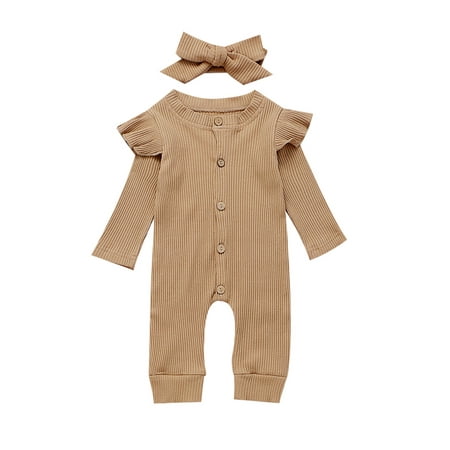 BrilliantMe Newborn Baby Girls Boys Clothes Romper Striped Jumpsuit Overalls 2Pcs Sets 12-18 Months
BrilliantMe Newborn Baby Girls Boys Clothes Romper Striped Jumpsuit Overalls 2Pcs Sets 12-18 Months