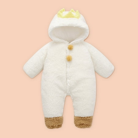 purcolt Baby Boys Girls One-Piece Plush Hooded Jumpsuit Autumn Winter Warm Footie Romper Outfits Animal Ear Infant Snaps Fleece Bodysuit Playsuit Newborn Clothes
purcolt Baby Boys Girls One-Piece Plush Hooded Jumpsuit Autumn Winter Warm Footie Romper Outfits Animal Ear Infant Snaps Fleece Bodysuit Playsuit Newborn Clothes