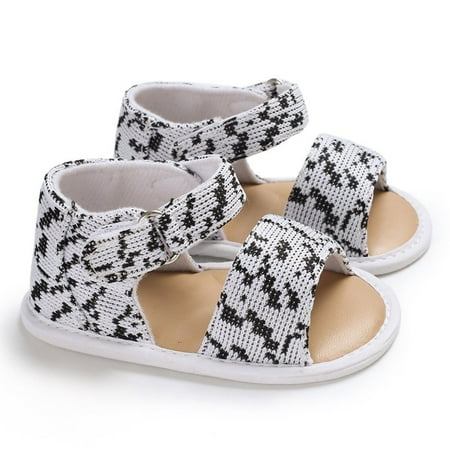 OUTAD 0-1 Years Old Toddler Shoes Hollow Soft Rubber Baby Shoes Baby Shoes White