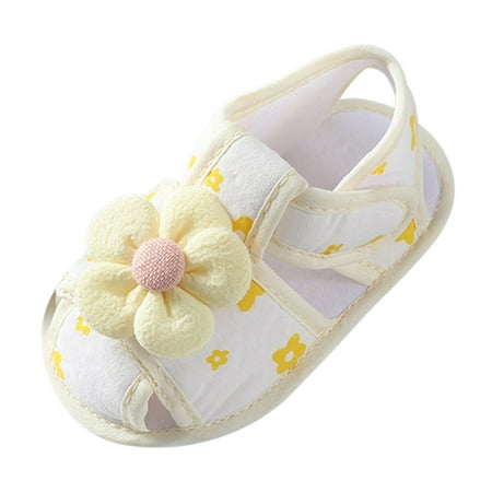 Toddler Girl Sandals Spring Summer Children Infant Flat Soft Light Comfortable Colorblock Flower Hook Loop Shoes Yellow Size 12
Toddler Girl Sandals Spring Summer Children Infant Flat Soft Light Comfortable Colorblock Flower Hook Loop Shoes Yellow Size 12