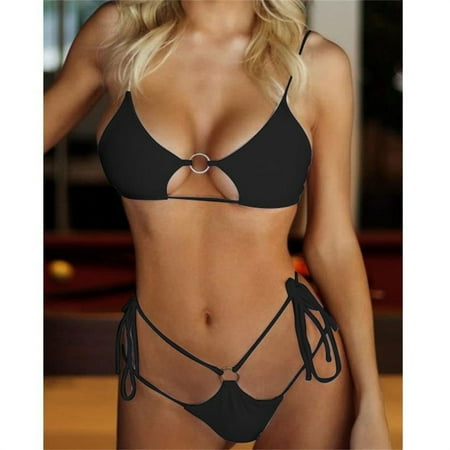 Aayomet Women Casual Solid Hollow Strap Sexy Bikini Swimwear Bathing Two Piece Swimsuit Sports Bra Swimsuit Top Black S
Aayomet Women Casual Solid Hollow Strap Sexy Bikini Swimwear Bathing Two Piece Swimsuit Sports Bra Swimsuit Top Black S