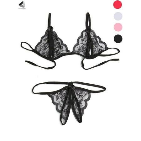 Sixtyshades Womens Sexy Lingerie Lace Bra Thong Panty Set Babydoll Underwear (Black M)
Sixtyshades Womens Sexy Lingerie Lace Bra Thong Panty Set Babydoll Underwear (Black M)