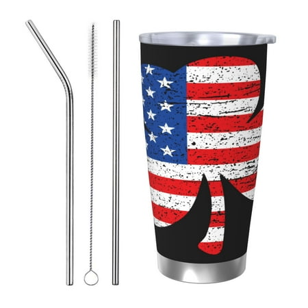 Fuzoiu American St Patrick s Day Print 20oz Tumbler Stainless Steel Vacuum Insulated Car Cup Insulated Coffee Mug Travel Mug with Lid Thermal Cup for Outdoor-Straw Three-piece Set
Fuzoiu American St Patrick s Day Print 20oz Tumbler Stainless Steel Vacuum Insulated Car Cup Insulated Coffee Mug Travel Mug with Lid Thermal Cup for Outdoor-Straw Three-piece Set