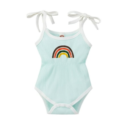 TAIAOJING Baby Romper Sleeveless Printed Suspender Bodysuit Ribbed Rainbow Girls Girls Romper&Jumpsuit Onesie Outfit 3-6 Months
TAIAOJING Baby Romper Sleeveless Printed Suspender Bodysuit Ribbed Rainbow Girls Girls Romper&Jumpsuit Onesie Outfit 3-6 Months