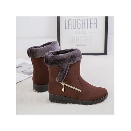 Ritualay Ladies Women Winter Fur Lined Snow Ankle Boots Warm Comfy Side Zipper Shoes
Ritualay Ladies Women Winter Fur Lined Snow Ankle Boots Warm Comfy Side Zipper Shoes