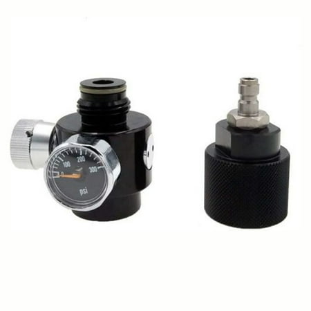 Paintball PCP Airsoft CO2 Tank Cylinder Regulator & Adapter DIY Kit Adjustable