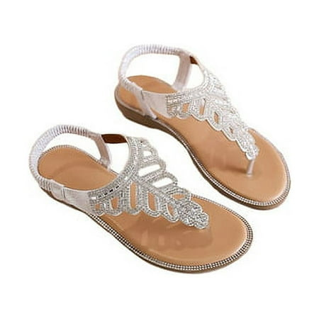Women s Wedding Sandals Rhinestone Sparkly Bohemian Dress Flip Flops Gladiator Shoes Plus-size
Women s Wedding Sandals Rhinestone Sparkly Bohemian Dress Flip Flops Gladiator Shoes Plus-size