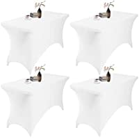 4Pack Spandex Waterproof Table Covers 4ft,Spandex 4ft Waterproof Table Cover for Party Wedding Banquet and Events(White)(White)
4Pack Spandex Waterproof Table Covers 4ft,Spandex 4ft Waterproof Table Cover for Party Wedding Banquet and Events(White)(White)