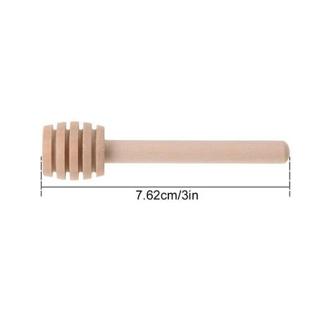 24PCS Mini Wood Honey Dippers Coffee Milk Tea Stirring Sticks