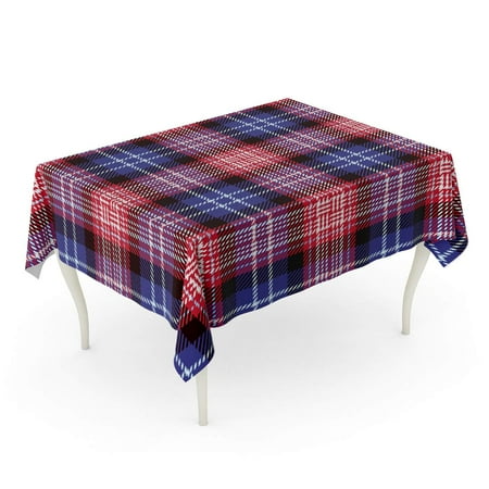 SIDONKU Tartan Red Black Blue and White Plaid Flannel Patterns Tablecloth Table Desk Cover Home Party Decor 60x120 inch
SIDONKU Tartan Red Black Blue and White Plaid Flannel Patterns Tablecloth Table Desk Cover Home Party Decor 60x120 inch