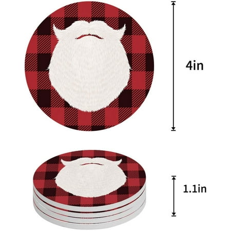 KXMDXA Christmas Santa Claus Set of 8 Round Coaster for Drinks Absorbent Ceramic Stone Coasters Cup Mat with Cork Base for Home Kitchen Room Coffee Table Bar Decor
KXMDXA Christmas Santa Claus Set of 8 Round Coaster for Drinks Absorbent Ceramic Stone Coasters Cup Mat with Cork Base for Home Kitchen Room Coffee Table Bar Decor
