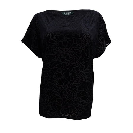 Ralph Lauren Women's Velvet Floral Top