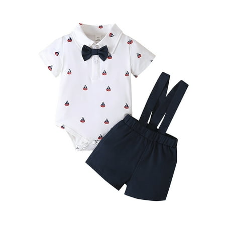 Wassery Baby Infant Boys Bodysuit 2pcs Summer Set Short Sleeve Lapel Buttons Romper Shirt+Suspender Shorts 3-24M
Wassery Baby Infant Boys Bodysuit 2pcs Summer Set Short Sleeve Lapel Buttons Romper Shirt+Suspender Shorts 3-24M