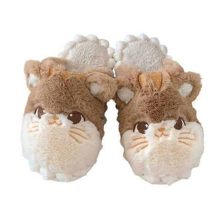 CoCopeanut Cute Cat Women Slippers Winter Home Indoors Floor Slippers Shoes Furry Slippers for Women Winter Warm Cotton Slippers Cat Lovers
CoCopeanut Cute Cat Women Slippers Winter Home Indoors Floor Slippers Shoes Furry Slippers for Women Winter Warm Cotton Slippers Cat Lovers