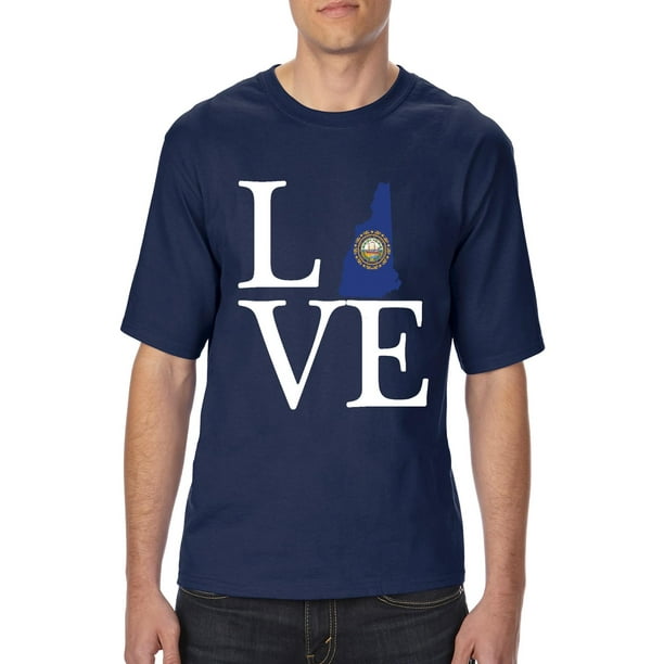 Love New Hampshire Unisex Ultra Cotton T-Shirt Tall Sizes