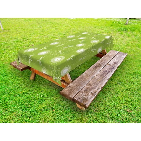 Dragonfly Outdoor Tablecloth Sketch Style Dandelion Flower Petals Spring Beauty Nature Blossom Image Decorative Washable Fabric Picnic Tablecloth 58 X 120 Inches Lime Green Cream by Ambesonne
Dragonfly Outdoor Tablecloth Sketch Style Dandelion Flower Petals Spring Beauty Nature Blossom Image Decorative Washable Fabric Picnic Tablecloth 58 X 120 Inches Lime Green Cream by Ambesonne