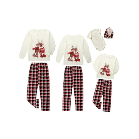 Christmas Family Matching Pajamas Elk Print Parent-Child Clothing Nightwear Sets for Women Men Kids Dog
Christmas Family Matching Pajamas Elk Print Parent-Child Clothing Nightwear Sets for Women Men Kids Dog