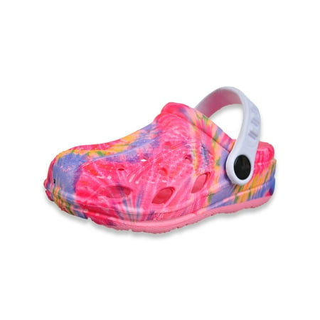 Foamwalk Baby Girls Clogs Shoes - coral/multi 3 - 6 months (Newborn)