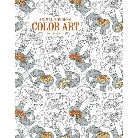 Animal Wonders Color Art for Everyone Adult Coloring Book