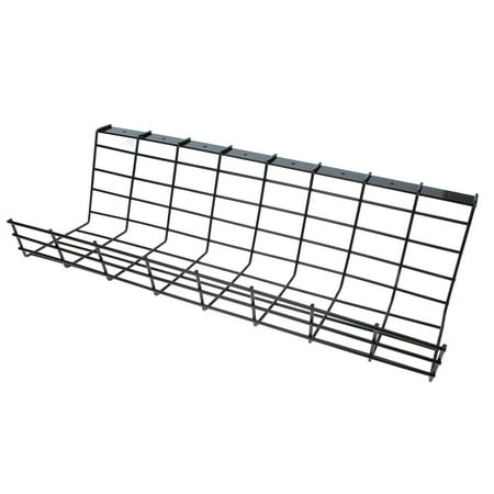 NUOLUX Under Desk Cable Management Tray Iron Rack Desk Cable Tray for Office and Home