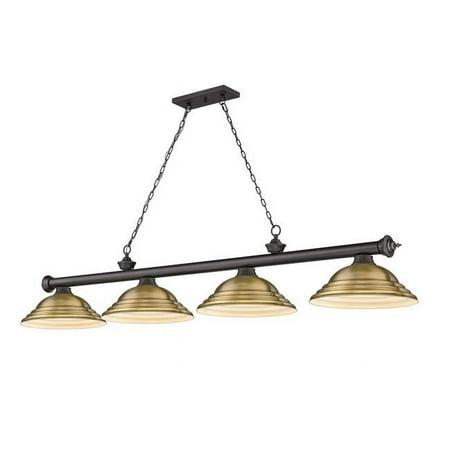 Z Lite 2306-4BRZ-SRB 4 x 60W Cordon Medium Dimmable Billiard Light Rubbed Brass
Z Lite 2306-4BRZ-SRB 4 x 60W Cordon Medium Dimmable Billiard Light Rubbed Brass