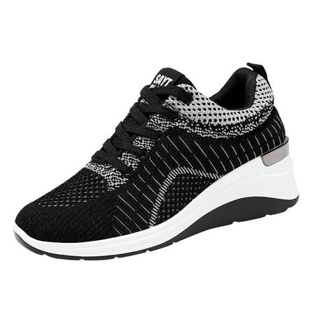 Slope heel Sneakers for Women Wedge Shoes Shoes Leisure Breathable Mesh Outdoor Fitness Running Sport Sneakers Casual Shoes Black
Slope heel Sneakers for Women Wedge Shoes Shoes Leisure Breathable Mesh Outdoor Fitness Running Sport Sneakers Casual Shoes Black