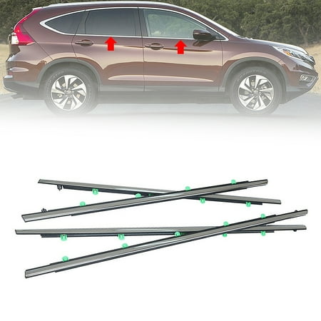 Fit for 12-16 CR-V Window Weatherstrips Chrome Exterior Trim Seal Strips (4 Pcs) 
Fit for 12-16 CR-V Window Weatherstrips Chrome Exterior Trim Seal Strips (4 Pcs)