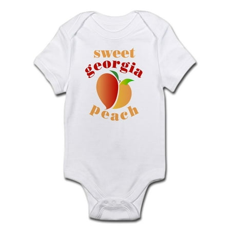 CafePress - Sweet Georgia Peach Infant Bodysuit - Baby Light Bodysuit