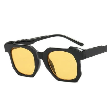 Male Retro Fashion Glasses UV Protection Sunglasses Reducing Eye Strain for Houseboat Driving Running Fishing Bright Black Framed Yellow Film
Male Retro Fashion Glasses UV Protection Sunglasses Reducing Eye Strain for Houseboat Driving Running Fishing Bright Black Framed Yellow Film